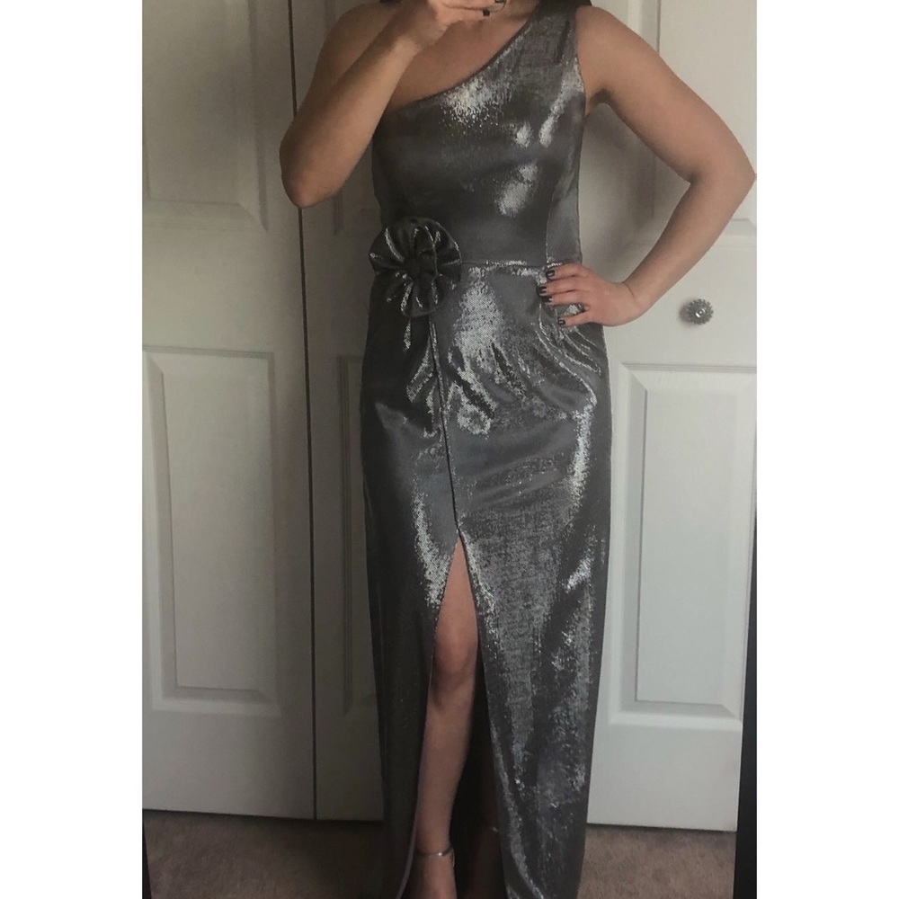 Silver Metallic Dress